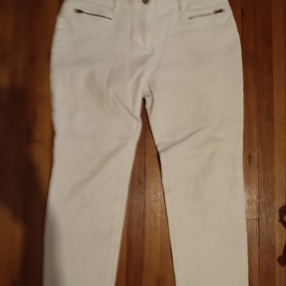 Women's White Skinny Stretch Jeans - Picture 6 of 7